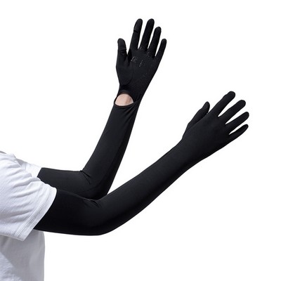 Women Sun Protection Arm Sleeve w/Thumb Hole