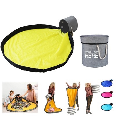 Toy Storage Basket and Play Mat