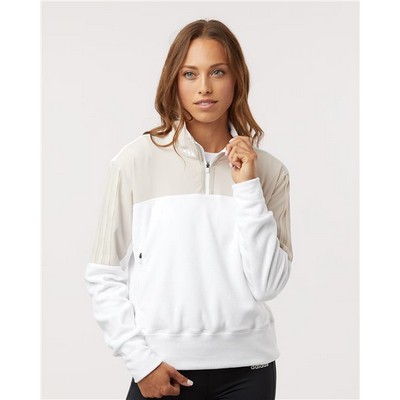 Adidas® Women's Fleece Quarter-Zip Pullover