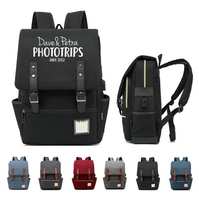 Retro Canvas Backpack