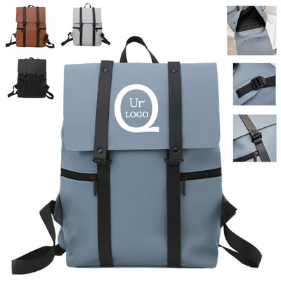 Pu Leather Laptop Backpack