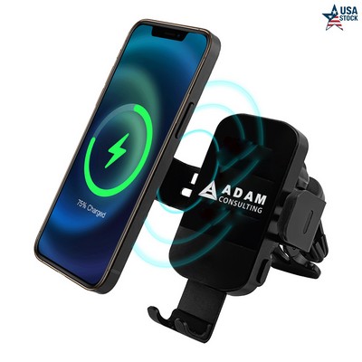 Auto-Clamping Car Charger Mount with 15W Fast Charging