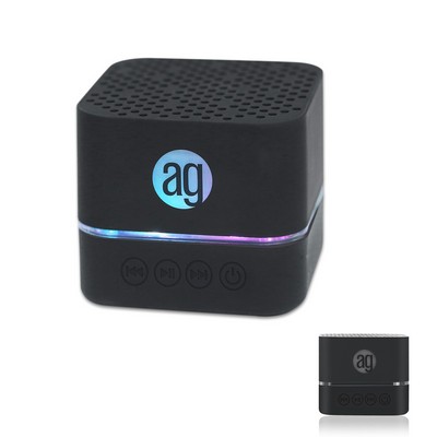 Cube Bluetooth® Speaker w/LED Lights