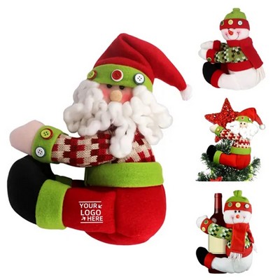 Santa Claus and Snowman Christmas Tree Topper