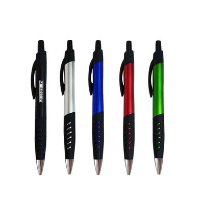 Round Clip Anti Slippy Ballpoint Pen