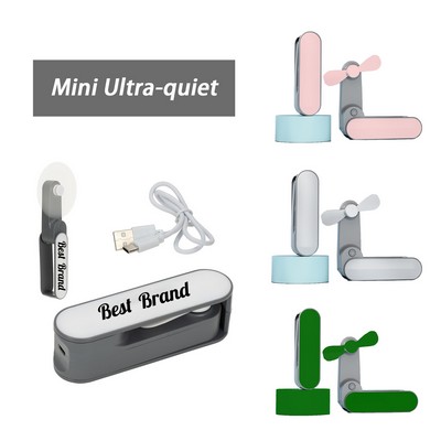 Gale Rechargeable Fan with Swivel Handle