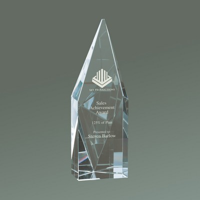 Premier Crystal Diamond Tower, Medium (2-1/2"x7-3/4"H)