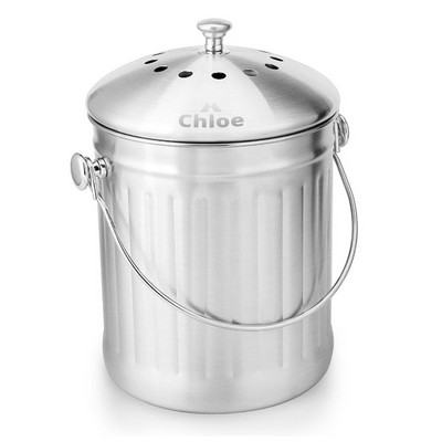 Stainless kitchen compost containers