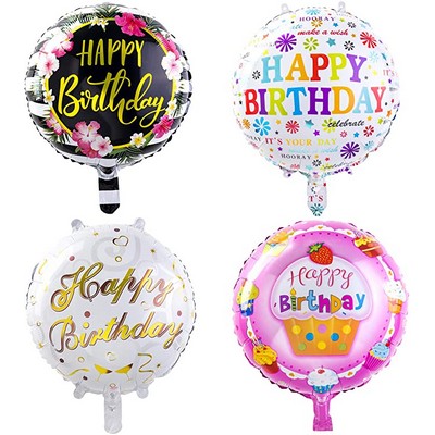 Round foil Party Floating Mylar Balloons