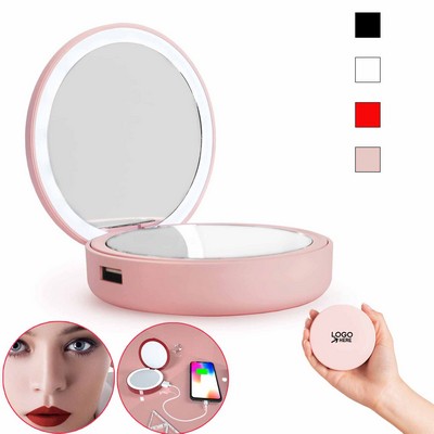 LED Makeup Mirror & Portable Charger – Beauty On The Go