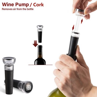 High Quality Vacuum Pump Cork Wine Bottle Stopper
