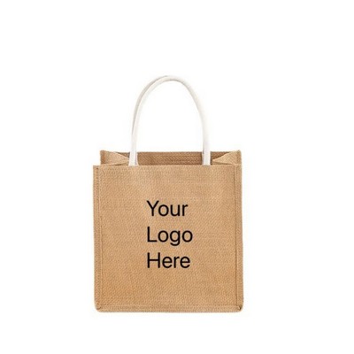 Burlap Tote Bag