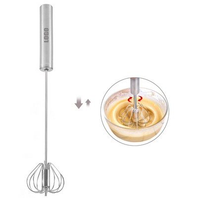 13.77 Inch Stainless Steel Press Spin Whisk