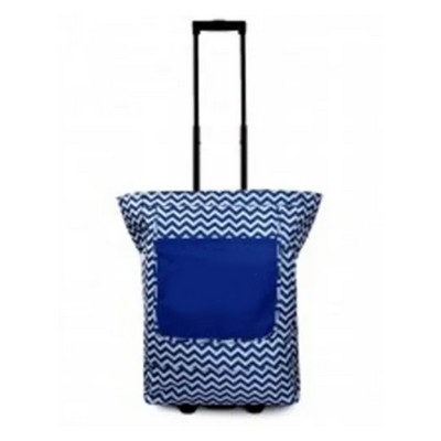 Blue Mannitok® Chevron Rolling Tote