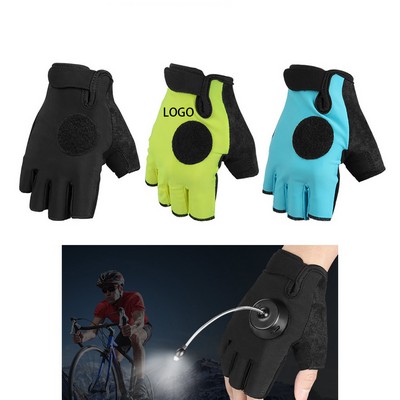 Half Finger Led Flashlight Gloves