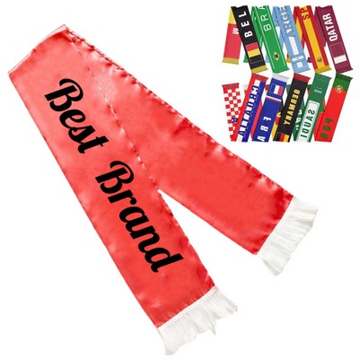 Single - Sided Full - Color Custom - Made Scarf