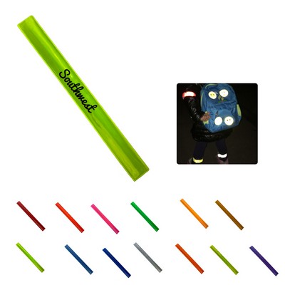 Pvc Safety Reflective Slap Bracelet