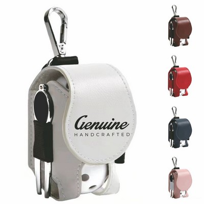 Pu Leather Golf Ball Carry Pouch
