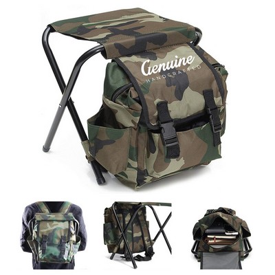Outdoor Folding Fishing Stool Backpack