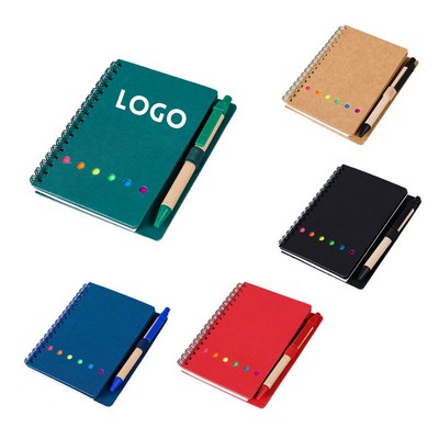 Small Coil Paper Sticky Notes Notepad Set