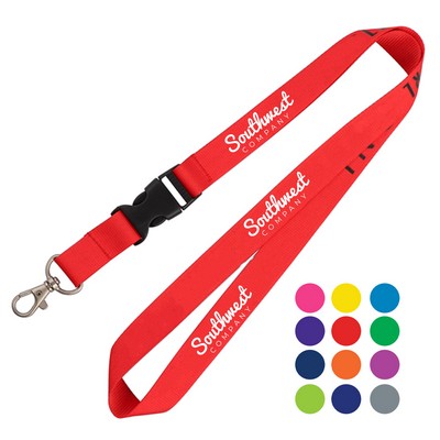 Lanyard with Detachable Buckle and Lobster Claw
