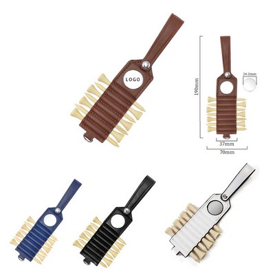 Golf Tee Holder with 7 Tee Hole