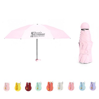 Capsule Shaped Advertising Gift Umbrella