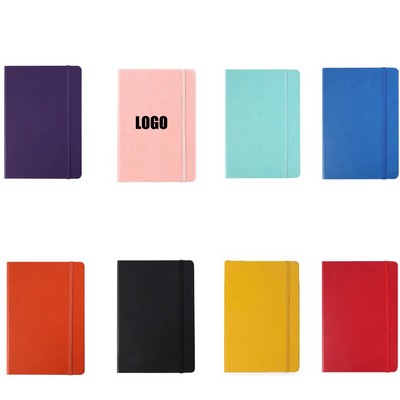 100 Sheets 200 Pages Hardcover PU Leather A5 Notebook