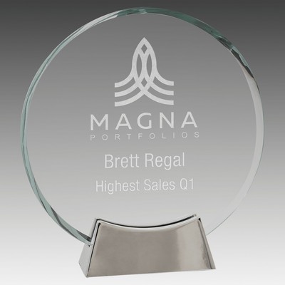 Platinum Glass with Full Metal Base