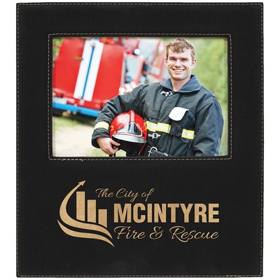 Leatherette Photo Frame w/Eng Area