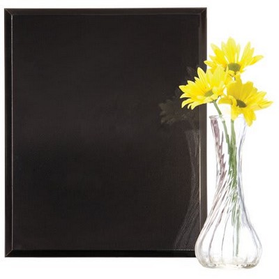 High Gloss Solid Black Finish Plaque