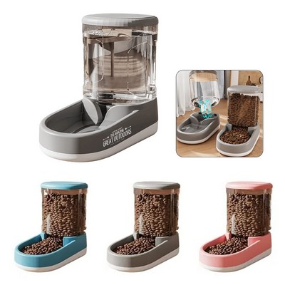 Pet Automatic Water Bowl Food Feeder