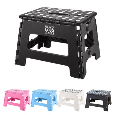 Foldable Plastic Step Stool Portable Chair with Handle