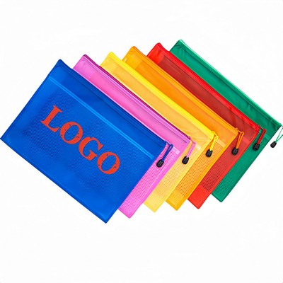 Mesh Frosted File Pouch