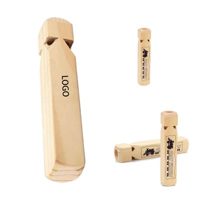 Wooden Train Whistle for Kids