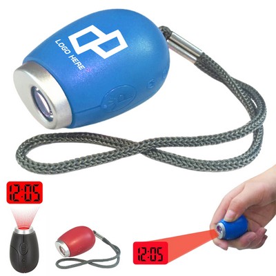 Portable Mini Projection Clock W/ Keychain