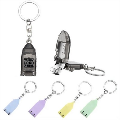 Mini Folding Nail Clipper Key Chain