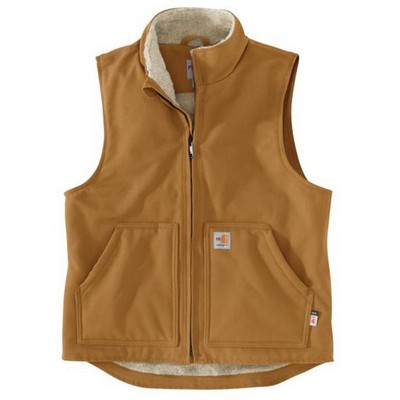 13 Oz. Carhartt® Flame Resistant Relaxed Fit Duck Sherpa-Lined Mock Neck Vest