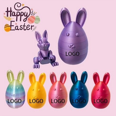 Custom Easter Gifts 3D Printed Rabbit Egg Set Decorative Ornaments MOQ100PCS