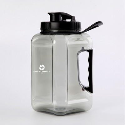 81.16 Oz Large Capacity Square Plastic Bottle With Handle