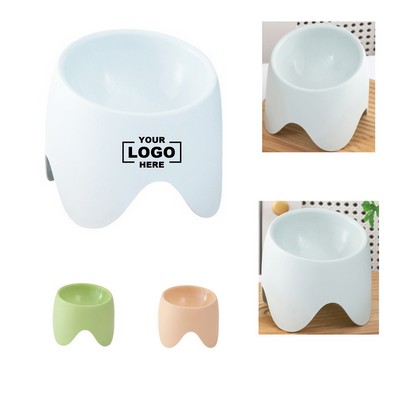 Solve Feeding Fuss: Pet Anti-Tip Neck Bowl.