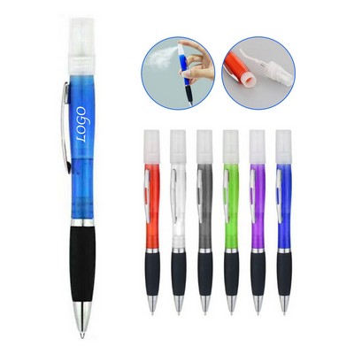 2-in-1 Ballpoint Pen with Empty Spray Bottle