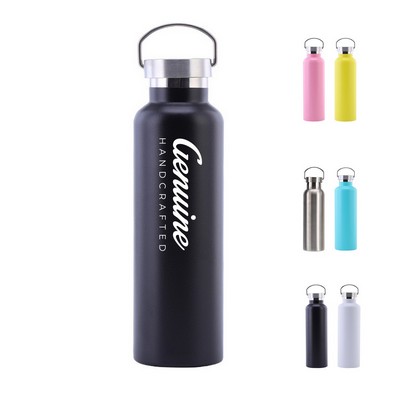 25oz Interchangeable Lid Stainless Steel Insulated Water Bottle