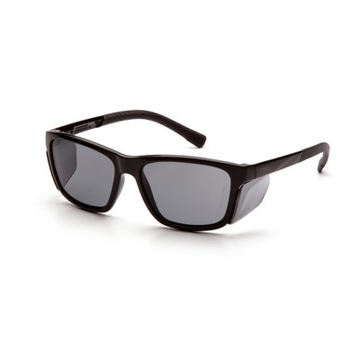 Conaire Safety Glasses, Black Frame with Gray Lens