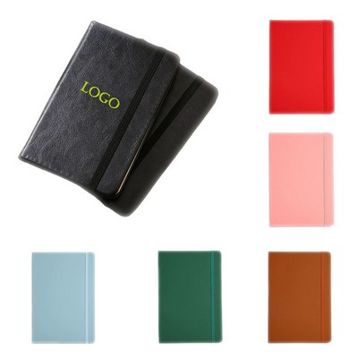 A7 PU Leather Notebook with Closing Band