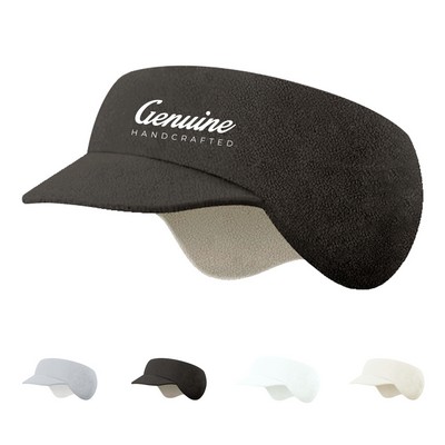 Fleece Ponytail Hat with Ear Warmer