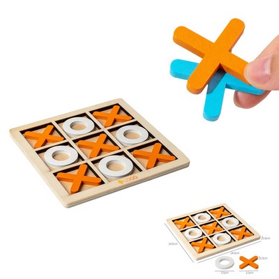 Wooden Tic Tac Toe Desktop Game