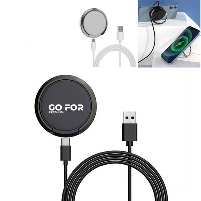 2 in 1 Magnetic Wireless Charger with Stand