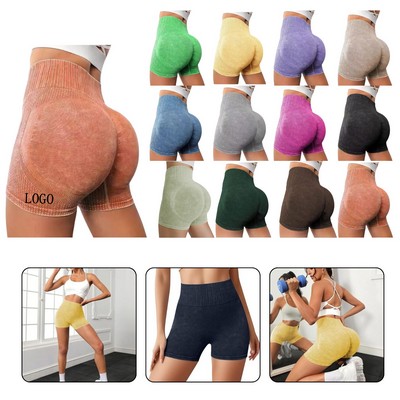 Seamless High Waist Yoga Shorts