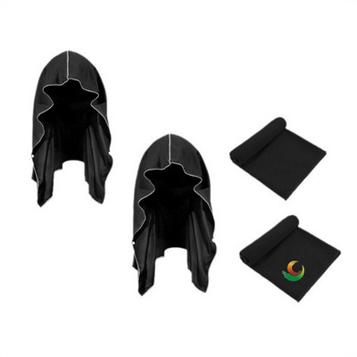 Soft Cooling Neck Wraps for Workout Microfiber Hooded Cooling Towel